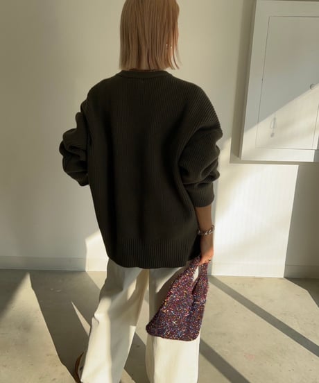 【¥6,800→¥5,900】Wide Knit Pullover'Slit'#6180