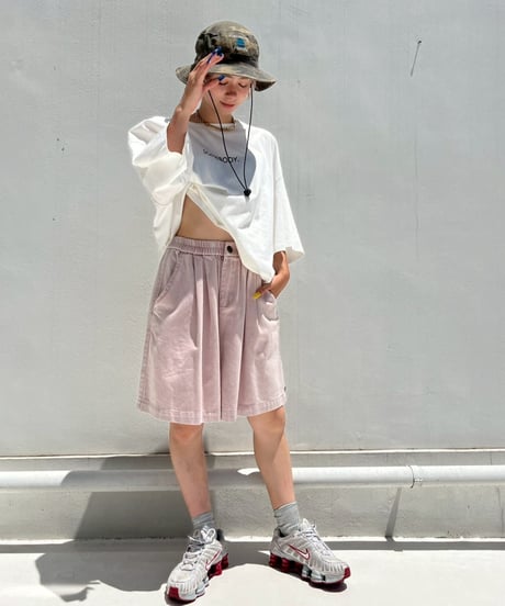 Wide Half Pants'Washed'#167665