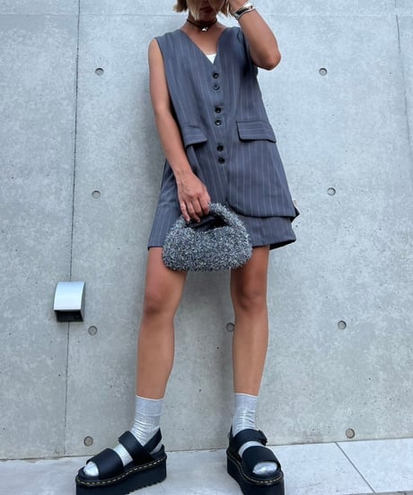 Sleeveless Setup'Pinstripe'#20151