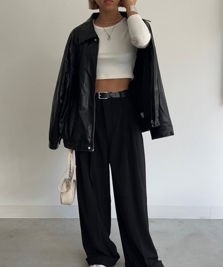 【¥4,800→¥4,300】Long Sleeve Tops'Cropped'#7606