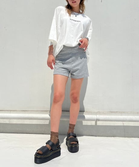 Wide T-shirt'SOME BODY'#1730