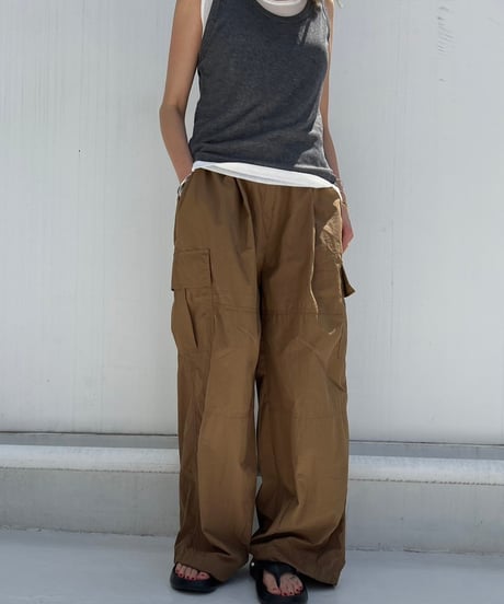 Wide Cargo Pants'Relax'#53371