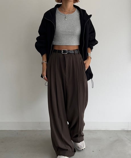 【¥4,800→¥4,300】Long Sleeve Tops'Cropped'#7606