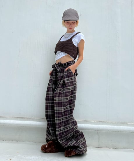 Tak Wide Pants'Check'#72217