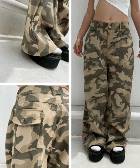 Wide Pants'Camouflage'#10105