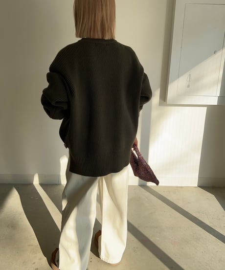 【¥6,800→¥5,900】Wide Knit Pullover'Slit'#6180