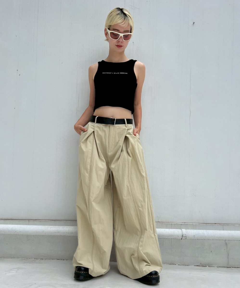 Tuck Wide Pants'Volume'#5741 | tablethotel-SEGUR.