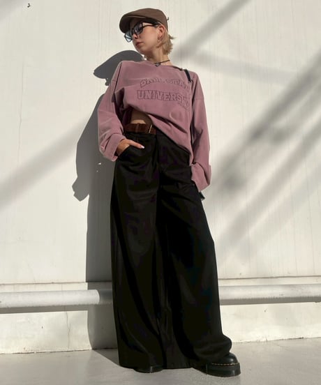 Wide Slacks'With Belt'#6611859