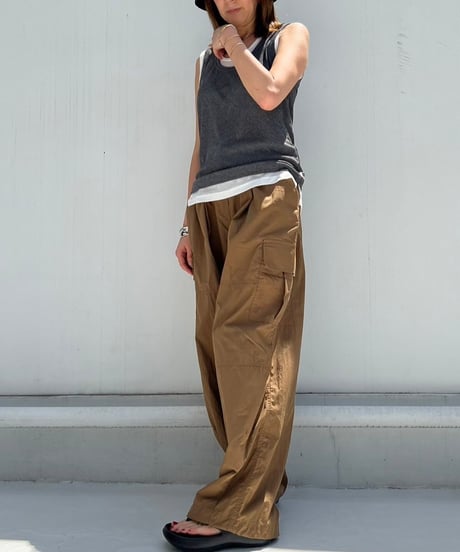 Wide Cargo Pants'Relax'#53371