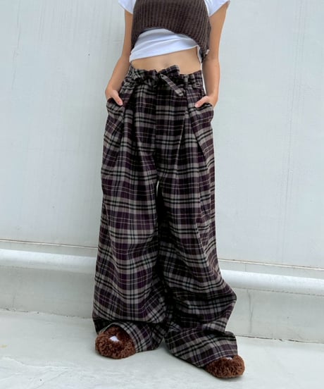 Tak Wide Pants'Check'#72217