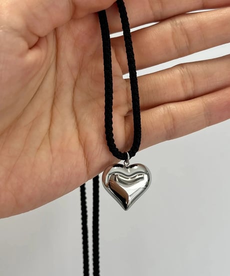 Heart Choker'Silver'#2405