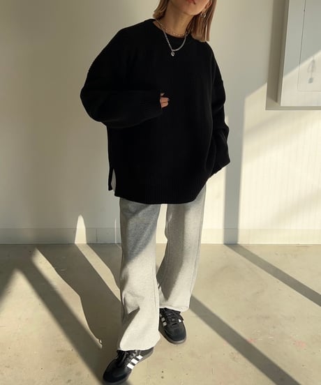 【¥6,800→¥5,900】Wide Knit Pullover'Slit'#6180