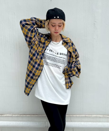 Check Shirt'Loose'#25118