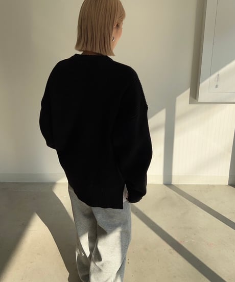【¥6,800→¥5,900】Wide Knit Pullover'Slit'#6180