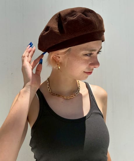 Corduroy Casquette'Brownie'#2507-4/17