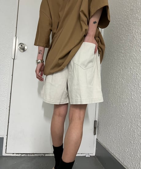Wide Half Pants'Washed'#167665