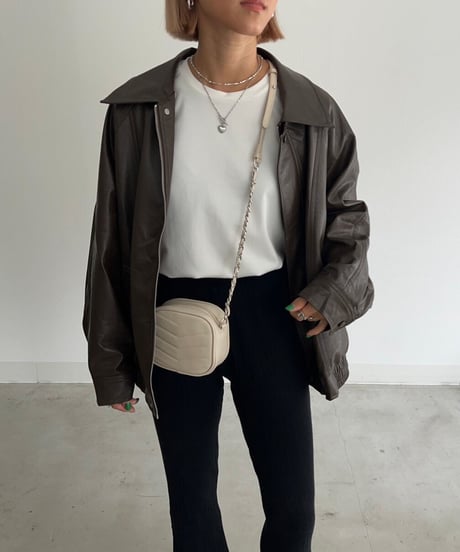 【¥11,400→¥10,400】Eco Leather Jacket'A-2'#2335