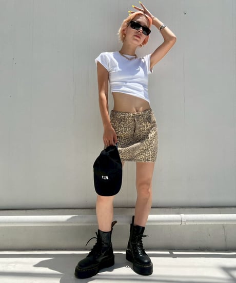 Compact Mini Skirt'Leopard'#8057