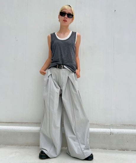 Tuck Wide Pants'Volume'#5741