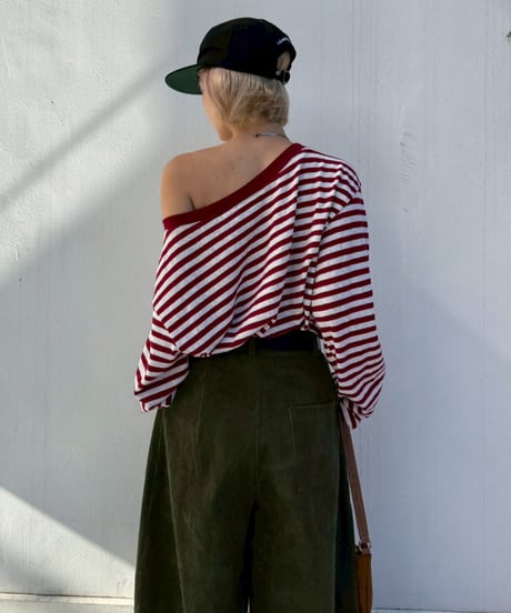 Border Tops'Off-shoulder'#373759