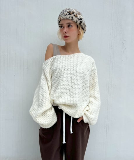 【¥7,400→¥6,300】Boat Neck Pullover'Kagibari'#5827