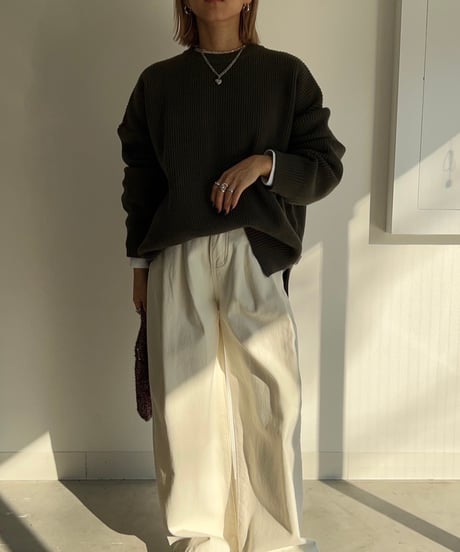 【¥6,800→¥5,900】Wide Knit Pullover'Slit'#6180