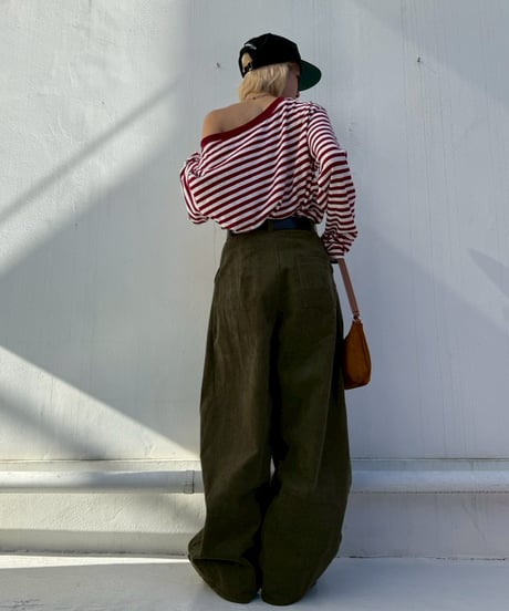Border Tops'Off-shoulder'#373759