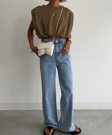 No-sleeve tee'Drawstring'#388