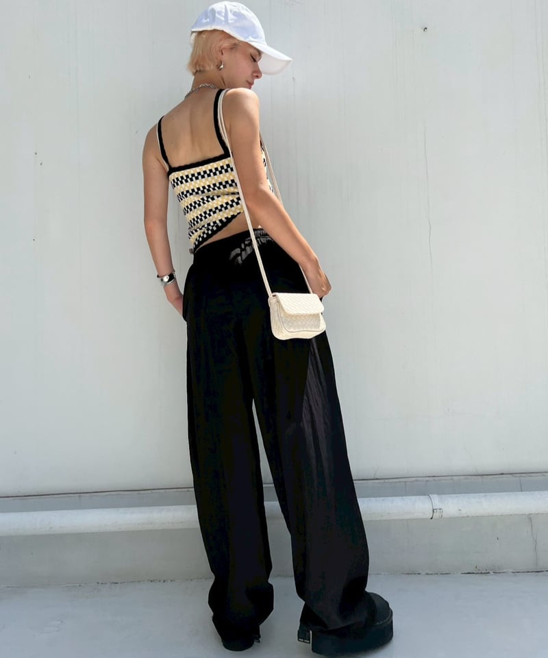 Tuck Wide Pants'Luster'#5178 | tablethotel-SEGUR.