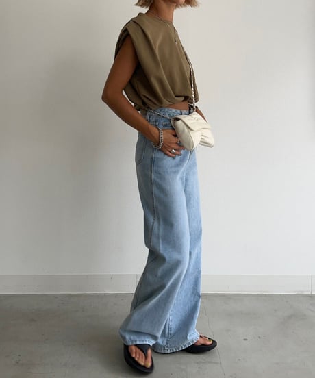 No-sleeve tee'Drawstring'#388