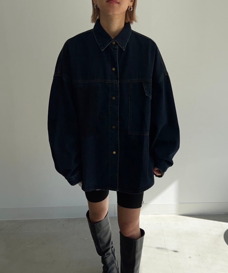 Wide Denim SH-jacket