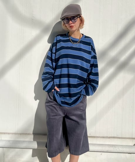 Loose Fit LS Tee'Ueban Border'#970559