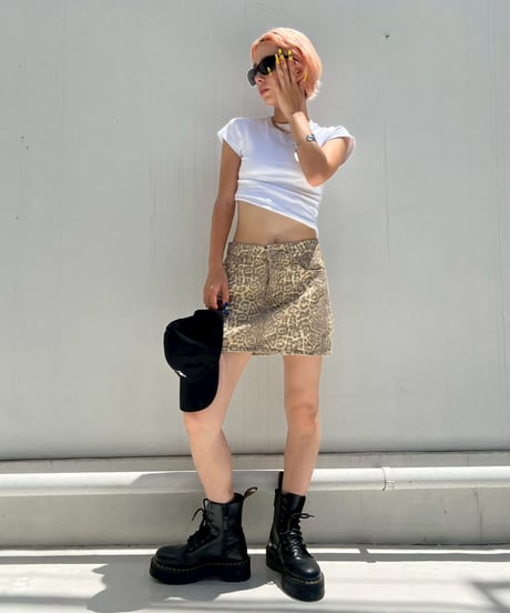 Compact Mini Skirt'Leopard'#8057