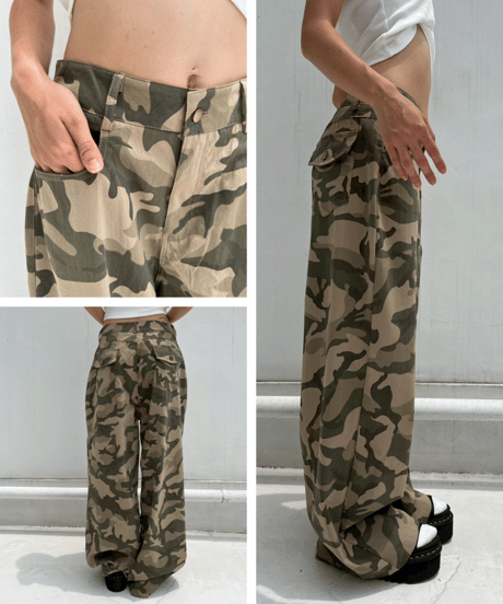 Wide Pants'Camouflage'#10105