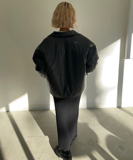 【¥8,400→¥7,400】Leather jacket 'Wide'#an005k