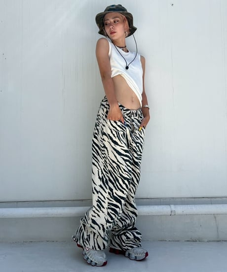 Barrel Leg Pants'Zebra'#0192