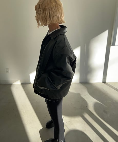 【¥8,400→¥7,400】Leather jacket 'Wide'#an005k
