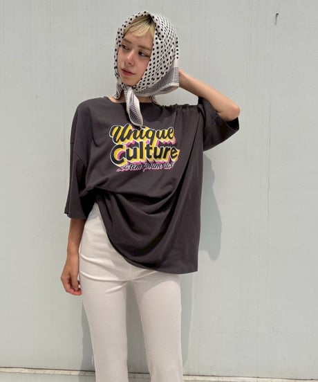 Wide Logo Tee'Shadow Font'#6337