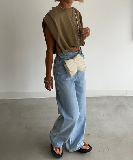 No-sleeve tee'Drawstring'#388
