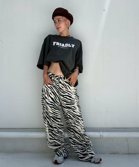 Barrel Leg Pants'Zebra'#0192