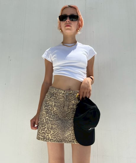 Compact Mini Skirt'Leopard'#8057