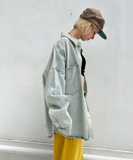 Denim Shirt Jacket'Washd'#24081