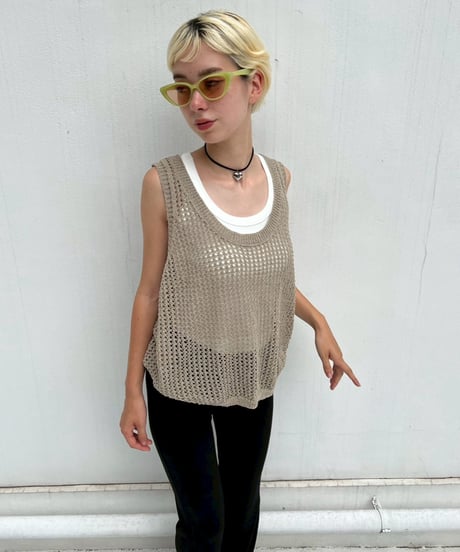 Knit Tank-top'Layered'#30208