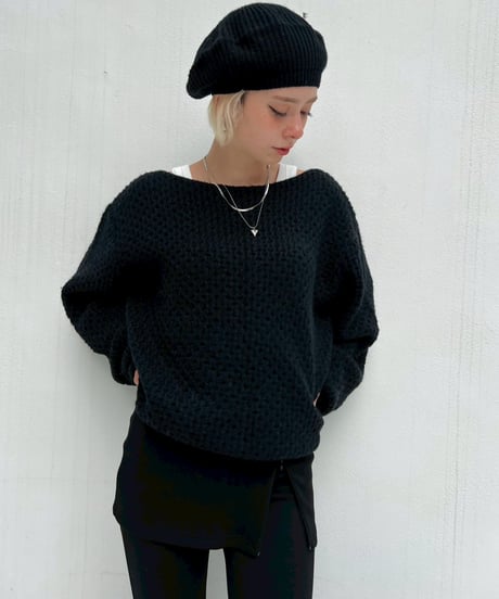 【¥7,400→¥6,300】Boat Neck Pullover'Kagibari'#5827