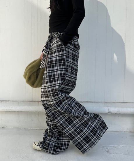 Tak Wide Pants'Check'#72217