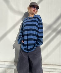 Loose Fit LS Tee'Ueban Border'#970559