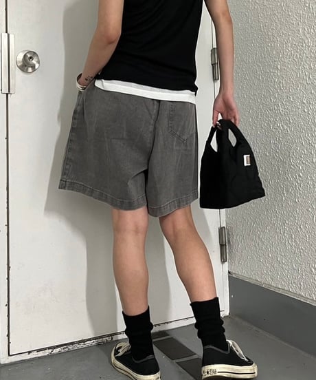 Wide Half Pants'Washed'#167665