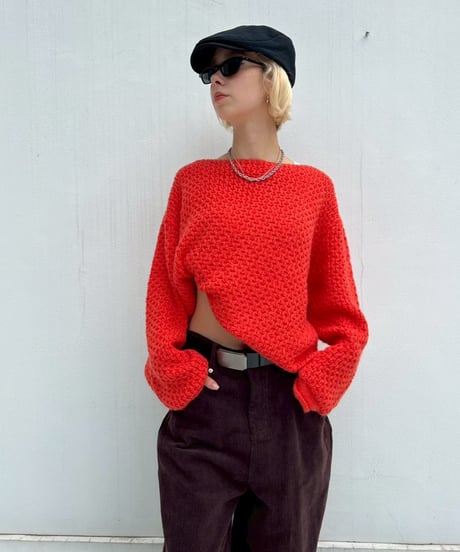 【¥7,400→¥6,300】Boat Neck Pullover'Kagibari'#5827