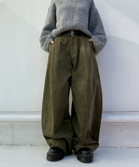 Volume Curve-pt Corduroy'Belt Set'#800959