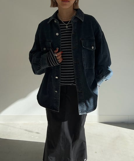 Wide SH-jacket'Denim'#5281